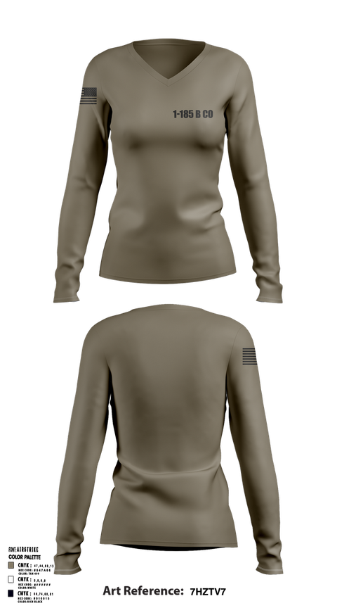 Womens Long Sleeve Vneck Shirt, 1-185 B CO, , Teamtime, Team time, sublimation, custom sports apparel, team uniforms, spirit wear, spiritwear, sports uniforms, custom shirts, team store, custom team store, fundraiser sports, apparel fundraiser