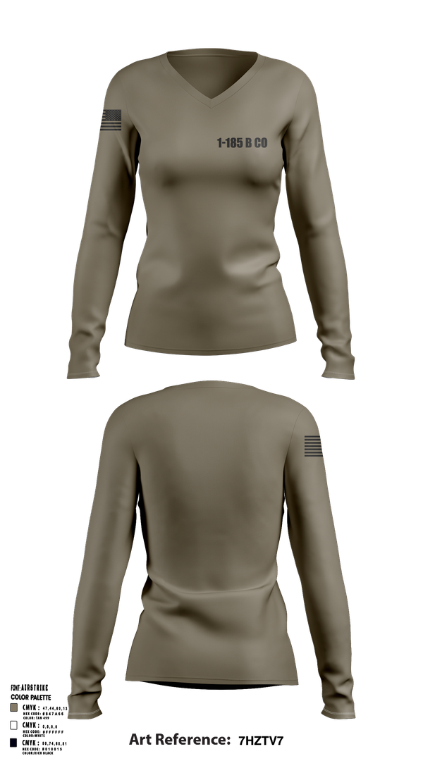 Womens Long Sleeve Vneck Shirt, 1-185 B CO, , Teamtime, Team time, sublimation, custom sports apparel, team uniforms, spirit wear, spiritwear, sports uniforms, custom shirts, team store, custom team store, fundraiser sports, apparel fundraiser