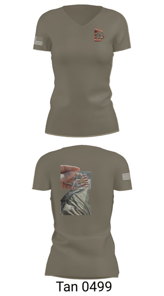 Womens Short Sleeve Vneck Shirt, 655 TC ROAD DAWGS, Army, Teamtime, Team time, sublimation, custom sports apparel, team uniforms, spirit wear, spiritwear, sports uniforms, custom shirts, team store, custom team store, fundraiser sports, apparel fundraiser