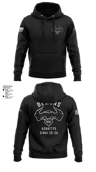 Hoodie, D-co 1-173 1st PLT, , Teamtime, Team time, sublimation, custom sports apparel, team uniforms, spirit wear, spiritwear, sports uniforms, custom shirts, team store, custom team store, fundraiser sports, apparel fundraiser