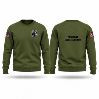 Crew Neck Sweatshirt, Criminal Investigations Unit, Police, Teamtime, Team time, sublimation, custom sports apparel, team uniforms, spirit wear, spiritwear, sports uniforms, custom shirts, team store, custom team store, fundraiser sports, apparel fundraiser