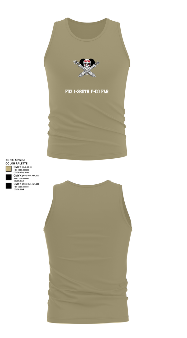 Tank Top, Fox 1-320th F-CO FAR, , Teamtime, Team time, sublimation, custom sports apparel, team uniforms, spirit wear, spiritwear, sports uniforms, custom shirts, team store, custom team store, fundraiser sports, apparel fundraiser