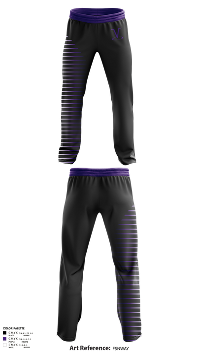 Niles North Athletics Vikings Basketball 34779783 Sweatpants - 3