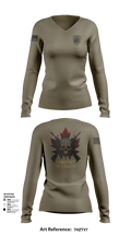 St Albans Police Special Response Team 18297149 Women's Long Sleeve V-neck Shirt - 1