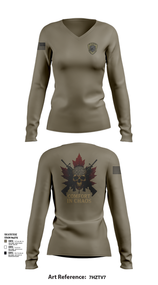 Womens Long Sleeve Vneck Shirt, St Albans Police Special Response Team, , Teamtime, Team time, sublimation, custom sports apparel, team uniforms, spirit wear, spiritwear, sports uniforms, custom shirts, team store, custom team store, fundraiser sports, apparel fundraiser