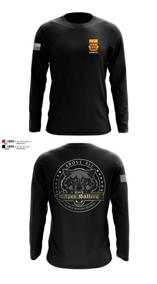 Long Sleeve Performance Shirt, Alpha 1-77 FA, , Teamtime, Team time, sublimation, custom sports apparel, team uniforms, spirit wear, spiritwear, sports uniforms, custom shirts, team store, custom team store, fundraiser sports, apparel fundraiser
