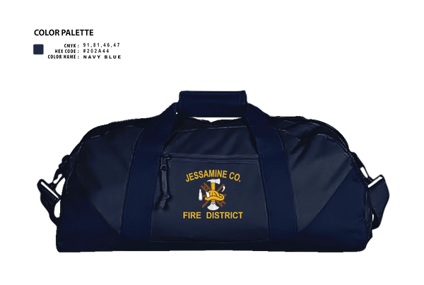 Duffle Bag, Jessamine county fire, Fire Department, Teamtime, Team time, sublimation, custom sports apparel, team uniforms, spirit wear, spiritwear, sports uniforms, custom shirts, team store, custom team store, fundraiser sports, apparel fundraiser