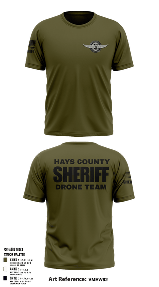 Short Sleeve Performance Shirt, Hays County Sheriff Drone Team, Police, Teamtime, Team time, sublimation, custom sports apparel, team uniforms, spirit wear, spiritwear, sports uniforms, custom shirts, team store, custom team store, fundraiser sports, apparel fundraiser
