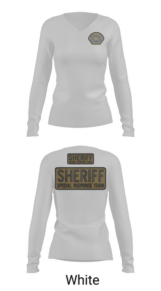 Womens Long Sleeve Vneck Shirt, Crime Suppression, Police, Teamtime, Team time, sublimation, custom sports apparel, team uniforms, spirit wear, spiritwear, sports uniforms, custom shirts, team store, custom team store, fundraiser sports, apparel fundraiser