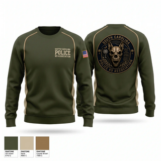Crew Neck Sweatshirt, South Carolina Police K9 Association, Police, Teamtime, Team time, sublimation, custom sports apparel, team uniforms, spirit wear, spiritwear, sports uniforms, custom shirts, team store, custom team store, fundraiser sports, apparel fundraiser