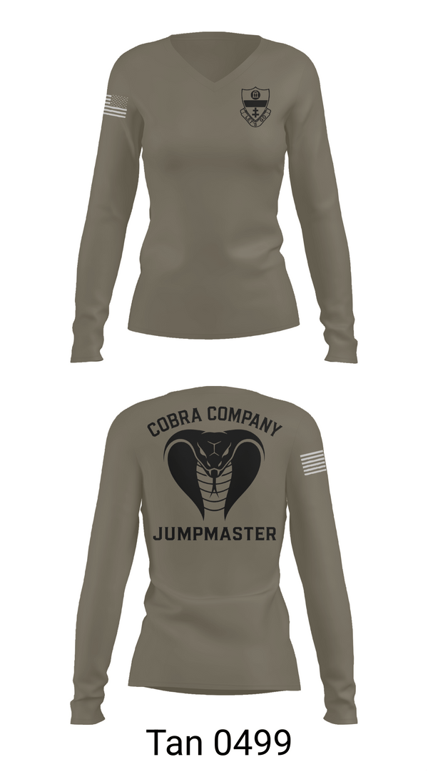 Womens Long Sleeve Vneck Shirt, C co. 2-325 AIR, Army, Teamtime, Team time, sublimation, custom sports apparel, team uniforms, spirit wear, spiritwear, sports uniforms, custom shirts, team store, custom team store, fundraiser sports, apparel fundraiser