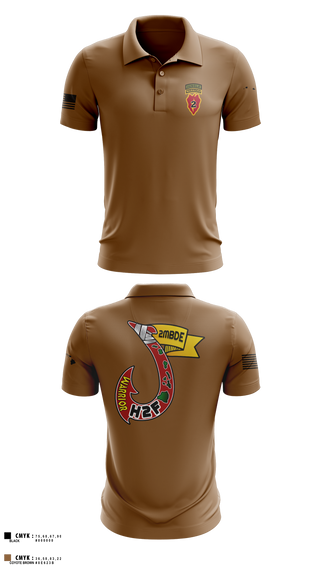 Short Sleeve Performance Polo, H2F, 2nd Mobile Brigade, 25th Infantry Division, Army, Teamtime, Team time, sublimation, custom sports apparel, team uniforms, spirit wear, spiritwear, sports uniforms, custom shirts, team store, custom team store, fundraiser sports, apparel fundraiser