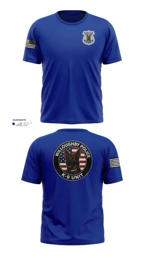 Old School Cotton Feel Shirt, Willoughby Police K9 Unit, Police, Teamtime, Team time, sublimation, custom sports apparel, team uniforms, spirit wear, spiritwear, sports uniforms, custom shirts, team store, custom team store, fundraiser sports, apparel fundraiser