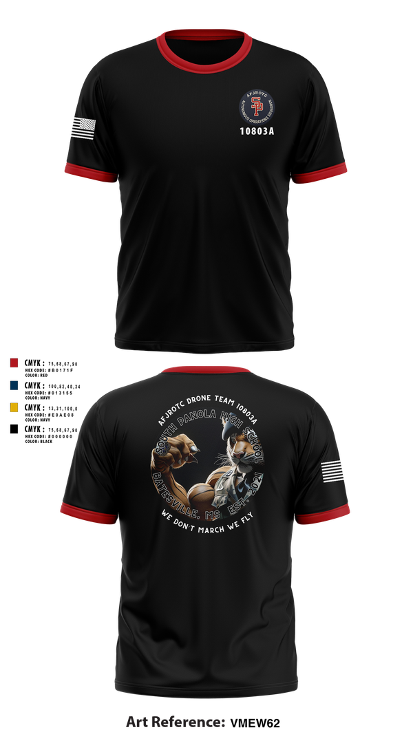 Short Sleeve Performance Shirt, AFJROTC MS-081 DRONE TEAM, , Teamtime, Team time, sublimation, custom sports apparel, team uniforms, spirit wear, spiritwear, sports uniforms, custom shirts, team store, custom team store, fundraiser sports, apparel fundraiser