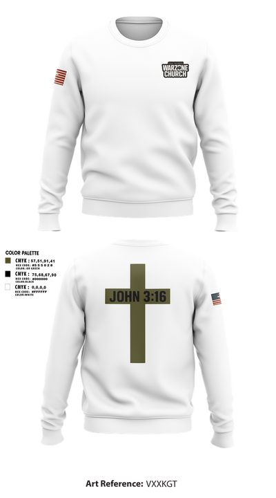 Warzone Church 33151394 Crew Neck Sweatshirt - 2