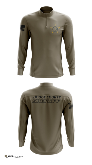 Quarter Zip Jacket, Dodge County Sheriff's Office, Police, Teamtime, Team time, sublimation, custom sports apparel, team uniforms, spirit wear, spiritwear, sports uniforms, custom shirts, team store, custom team store, fundraiser sports, apparel fundraiser
