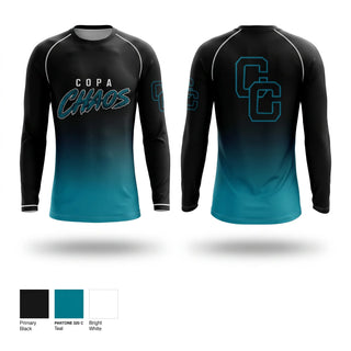 Long Sleeve Performance Shirt, Copa Chaos, Baseball, Teamtime, Team time, sublimation, custom sports apparel, team uniforms, spirit wear, spiritwear, sports uniforms, custom shirts, team store, custom team store, fundraiser sports, apparel fundraiser