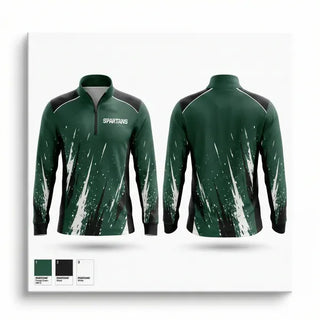 Quarter Zip Jacket, Spartans, Softball, Teamtime, Team time, sublimation, custom sports apparel, team uniforms, spirit wear, spiritwear, sports uniforms, custom shirts, team store, custom team store, fundraiser sports, apparel fundraiser