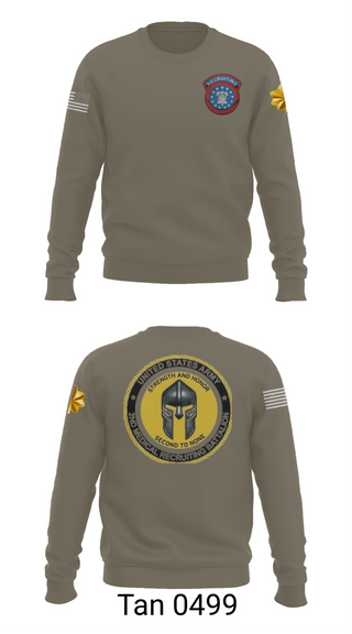 Crew Neck Sweatshirt, USAREC, , Teamtime, Team time, sublimation, custom sports apparel, team uniforms, spirit wear, spiritwear, sports uniforms, custom shirts, team store, custom team store, fundraiser sports, apparel fundraiser