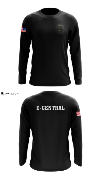 Long Sleeve Performance Shirt, PWCPD E Central, Police, Teamtime, Team time, sublimation, custom sports apparel, team uniforms, spirit wear, spiritwear, sports uniforms, custom shirts, team store, custom team store, fundraiser sports, apparel fundraiser
