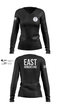 East Moriches Community Ambulance 82979004 Women's Long Sleeve V-neck Shirt - 100