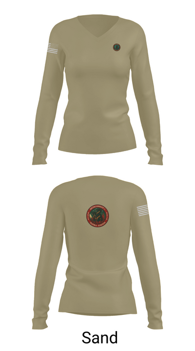 Detachment 1, 24th MDSB 49802931 Women's Long Sleeve V-neck Shirt - 97