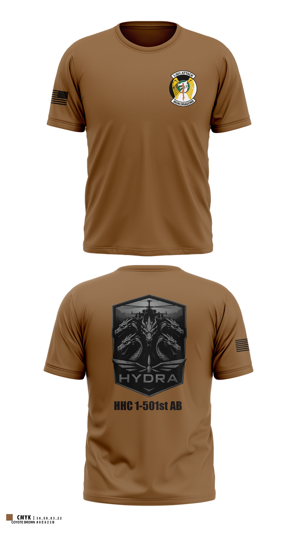 Old School Cotton Feel Shirt, HHC/1-501 AB, Army, Teamtime, Team time, sublimation, custom sports apparel, team uniforms, spirit wear, spiritwear, sports uniforms, custom shirts, team store, custom team store, fundraiser sports, apparel fundraiser