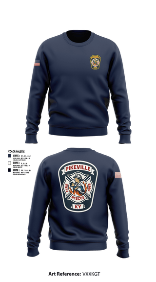 Crew Neck Sweatshirt, PFD, Fire Department, Teamtime, Team time, sublimation, custom sports apparel, team uniforms, spirit wear, spiritwear, sports uniforms, custom shirts, team store, custom team store, fundraiser sports, apparel fundraiser