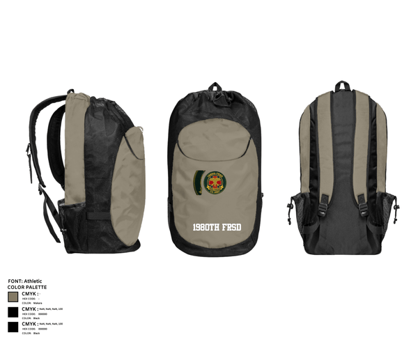 Gear Bag, 1980th FRSD, Army, Teamtime, Team time, sublimation, custom sports apparel, team uniforms, spirit wear, spiritwear, sports uniforms, custom shirts, team store, custom team store, fundraiser sports, apparel fundraiser