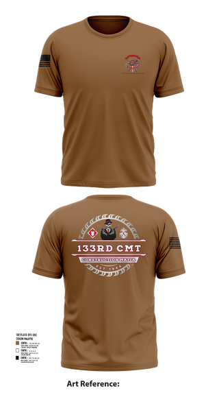 Short Sleeve Performance Shirt, 133rd Construction Management Team, , Teamtime, Team time, sublimation, custom sports apparel, team uniforms, spirit wear, spiritwear, sports uniforms, custom shirts, team store, custom team store, fundraiser sports, apparel fundraiser