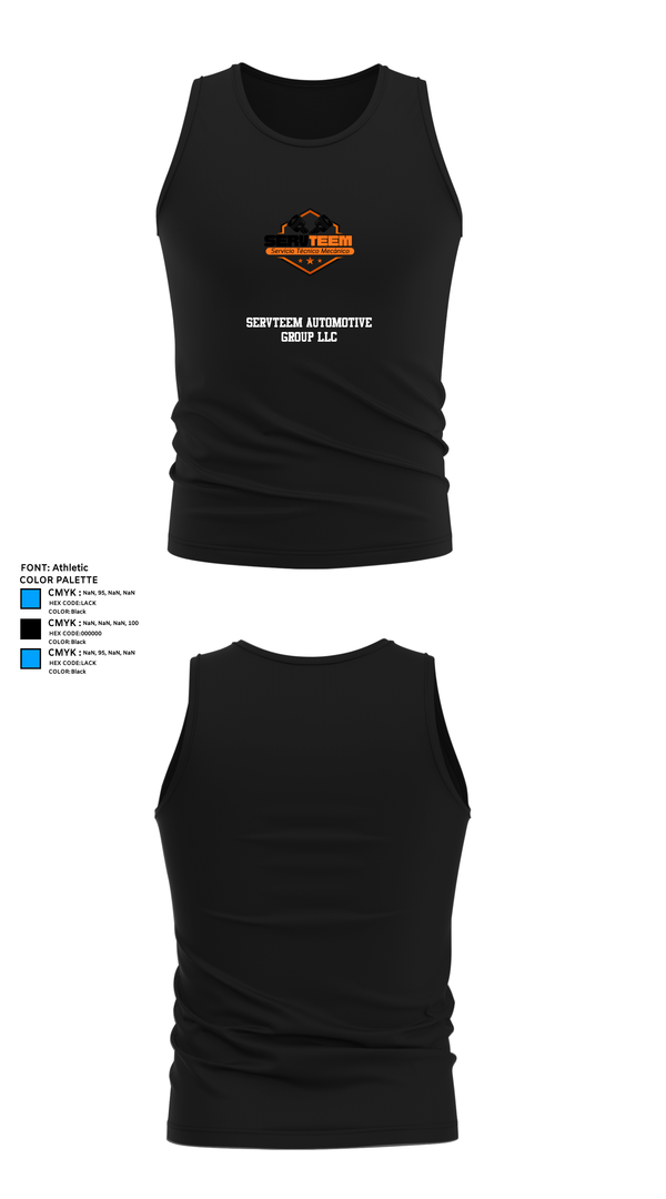 Tank Top, Servteem automotive group llc, , Teamtime, Team time, sublimation, custom sports apparel, team uniforms, spirit wear, spiritwear, sports uniforms, custom shirts, team store, custom team store, fundraiser sports, apparel fundraiser