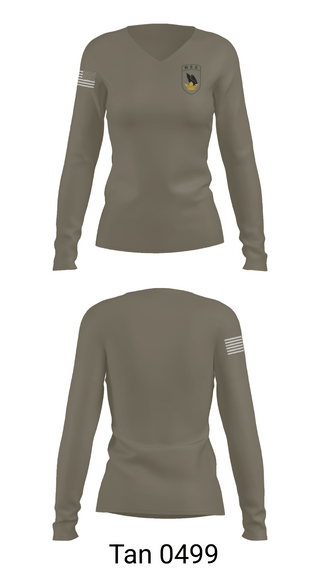 Womens Long Sleeve Vneck Shirt, Washington State Guard, National Guard, Teamtime, Team time, sublimation, custom sports apparel, team uniforms, spirit wear, spiritwear, sports uniforms, custom shirts, team store, custom team store, fundraiser sports, apparel fundraiser