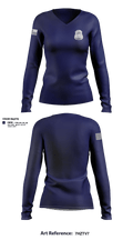 Virginia State Police 35539640 Women's Long Sleeve V-neck Shirt - 1
