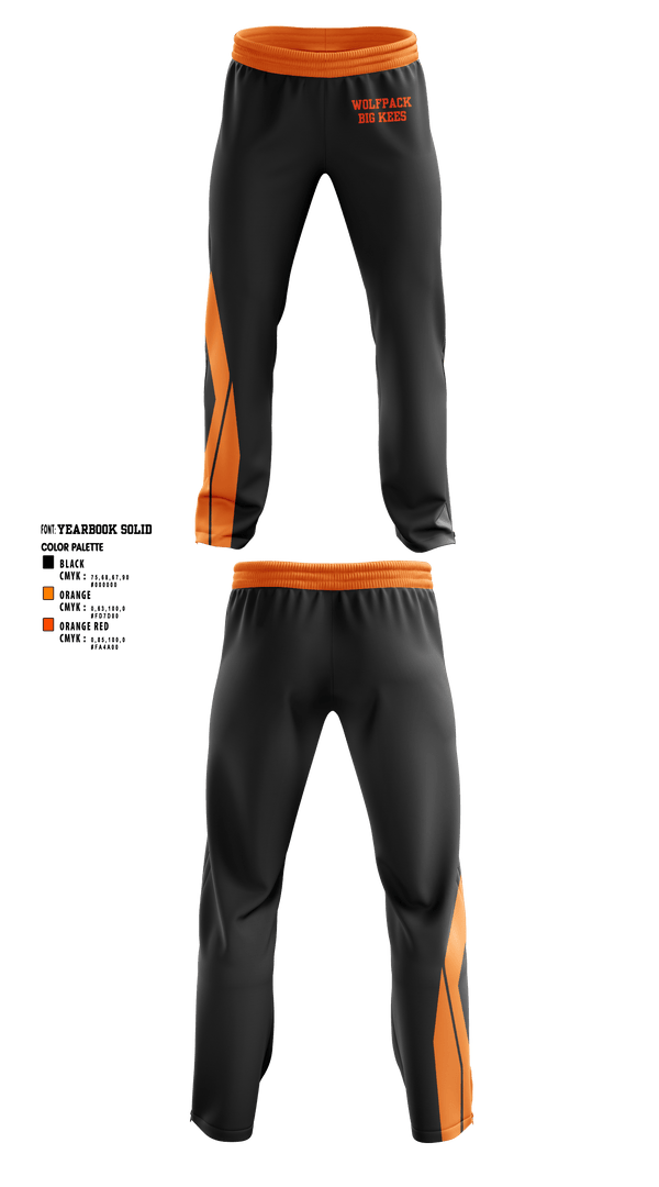 Sweatpants, WolfPack, Football, Teamtime, Team time, sublimation, custom sports apparel, team uniforms, spirit wear, spiritwear, sports uniforms, custom shirts, team store, custom team store, fundraiser sports, apparel fundraiser