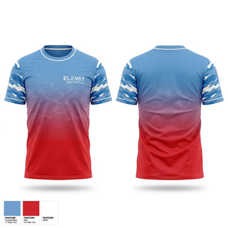 Soft Poly Tee Cotton Like Feel, Elevate, Softball, Teamtime, Team time, sublimation, custom sports apparel, team uniforms, spirit wear, spiritwear, sports uniforms, custom shirts, team store, custom team store, fundraiser sports, apparel fundraiser