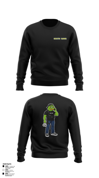 Crew Neck Sweatshirt, South Gang Unit, Police, Teamtime, Team time, sublimation, custom sports apparel, team uniforms, spirit wear, spiritwear, sports uniforms, custom shirts, team store, custom team store, fundraiser sports, apparel fundraiser