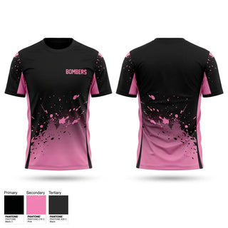 Short Sleeve Performance Shirt, BOMBERS, Baseball, Teamtime, Team time, sublimation, custom sports apparel, team uniforms, spirit wear, spiritwear, sports uniforms, custom shirts, team store, custom team store, fundraiser sports, apparel fundraiser