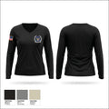 Bibb County BOE Police Department Women's Long Sleeve V-neck Shirt - 1