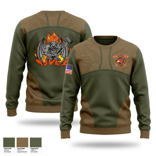 Crew Neck Sweatshirt, MWSS - 473 (DET -), Marines, Teamtime, Team time, sublimation, custom sports apparel, team uniforms, spirit wear, spiritwear, sports uniforms, custom shirts, team store, custom team store, fundraiser sports, apparel fundraiser
