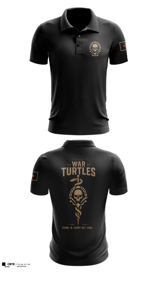 Short Sleeve Performance Polo, War turtles, Army, Teamtime, Team time, sublimation, custom sports apparel, team uniforms, spirit wear, spiritwear, sports uniforms, custom shirts, team store, custom team store, fundraiser sports, apparel fundraiser