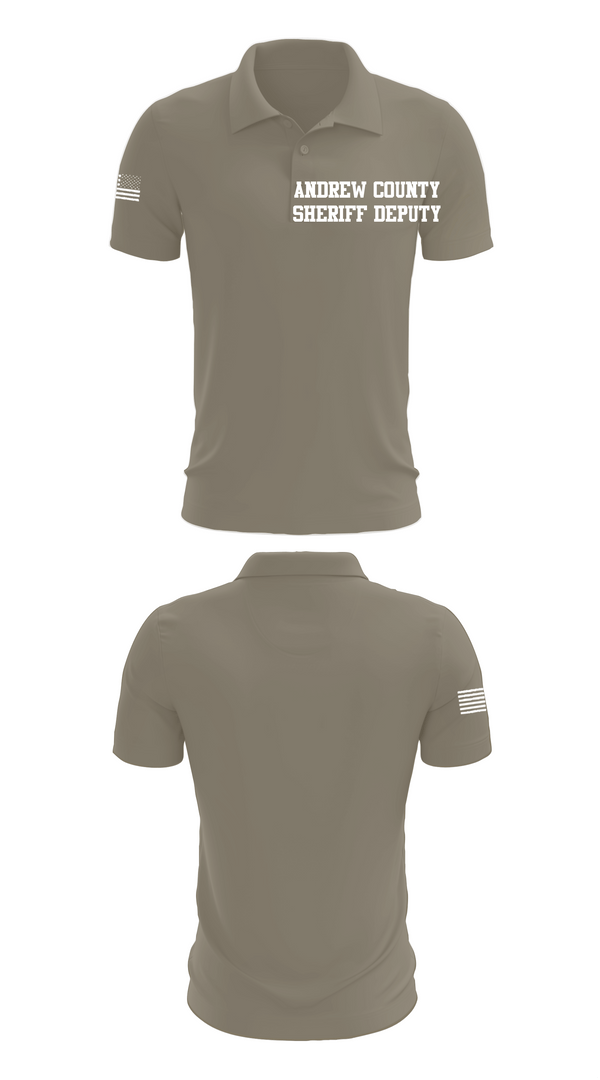 Short Sleeve Performance Polo, Andrew County Sheriff Deputy, Police, Teamtime, Team time, sublimation, custom sports apparel, team uniforms, spirit wear, spiritwear, sports uniforms, custom shirts, team store, custom team store, fundraiser sports, apparel fundraiser
