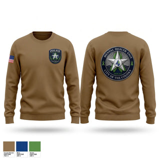 Crew Neck Sweatshirt, The Colony Police Mental Health Unit, Police, Teamtime, Team time, sublimation, custom sports apparel, team uniforms, spirit wear, spiritwear, sports uniforms, custom shirts, team store, custom team store, fundraiser sports, apparel fundraiser