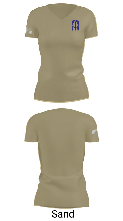 76th IBCT 84718012 Women's Short Sleeve V-neck Shirt - 84