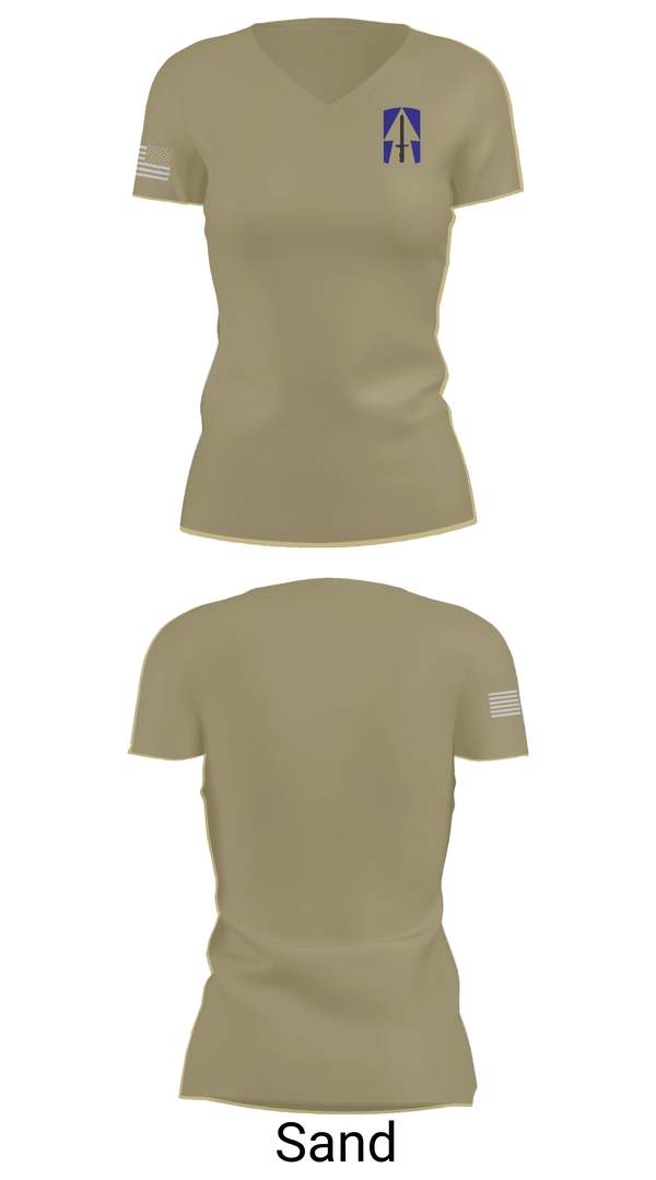 Womens Short Sleeve Vneck Shirt, 76th IBCT, , Teamtime, Team time, sublimation, custom sports apparel, team uniforms, spirit wear, spiritwear, sports uniforms, custom shirts, team store, custom team store, fundraiser sports, apparel fundraiser