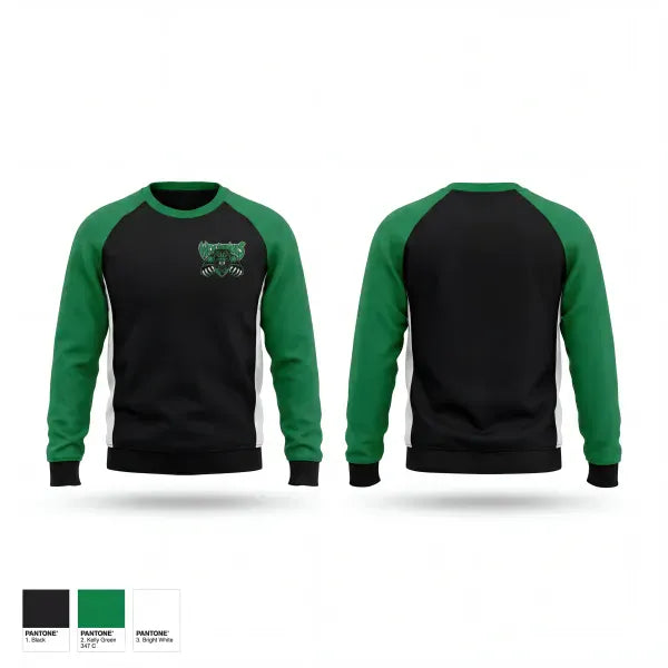 Crew Neck Sweatshirt, Wolverines, Baseball, Teamtime, Team time, sublimation, custom sports apparel, team uniforms, spirit wear, spiritwear, sports uniforms, custom shirts, team store, custom team store, fundraiser sports, apparel fundraiser