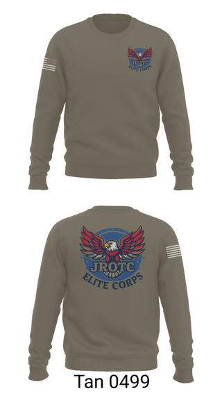 Crew Neck Sweatshirt, Elite Corps, Army, Teamtime, Team time, sublimation, custom sports apparel, team uniforms, spirit wear, spiritwear, sports uniforms, custom shirts, team store, custom team store, fundraiser sports, apparel fundraiser