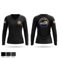 Burglary Section Women's Long Sleeve V-neck Shirt - 1