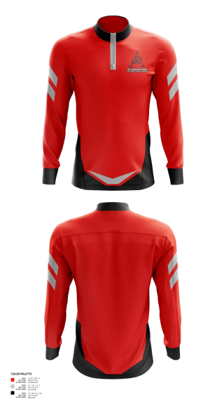 Quarter Zip Jacket, St Augustine Catholic High School, Spirit Store, Teamtime, Team time, sublimation, custom sports apparel, team uniforms, spirit wear, spiritwear, sports uniforms, custom shirts, team store, custom team store, fundraiser sports, apparel fundraiser
