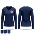 Chandler Fire & EMS Women's Long Sleeve V-neck Shirt - 1