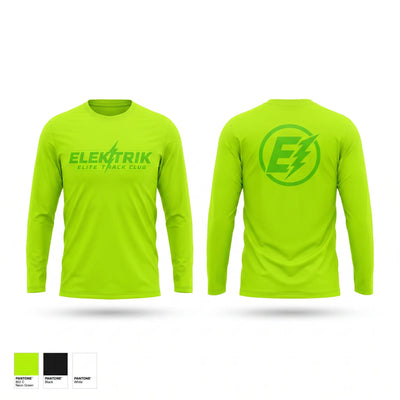 ELEKTRIK ELITE TRACK CLUB Long Sleeve Performance Shirt 2